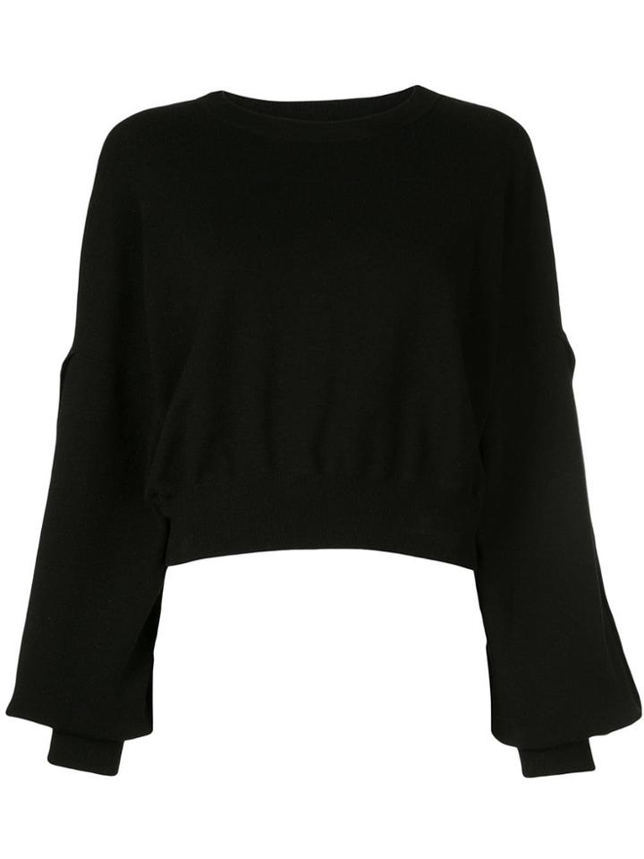 Alice+olivia Maire Cropped Jumper - Black
