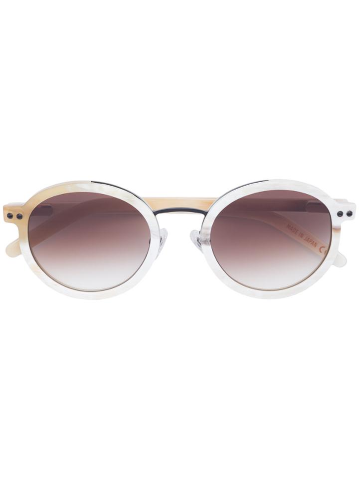Blyszak Round Frame Tinted Sunglasses - Nude & Neutrals