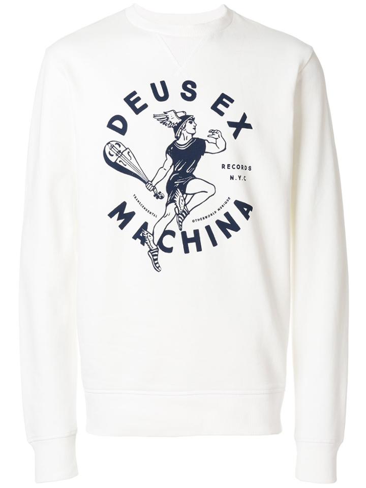 Deus Ex Machina Logo Print Sweatshirt - White