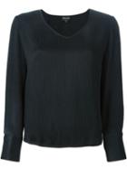 Giorgio Armani V-neck Crepe Blouse