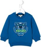 Kenzo Kids - 'tiger' Sweatshirt - Kids - Cotton/spandex/elastane - 36 Mth, Blue