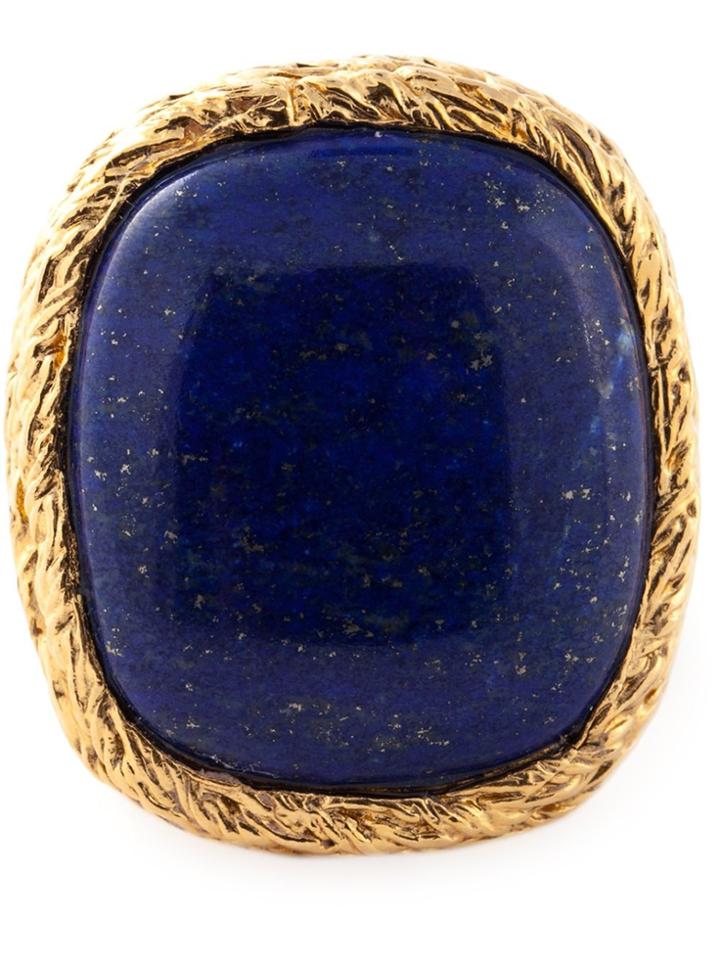 Aurelie Bidermann 'miki Dora' Signet Ring - Blue