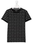 Emporio Armani Kids Logo Print T-shirt - Black