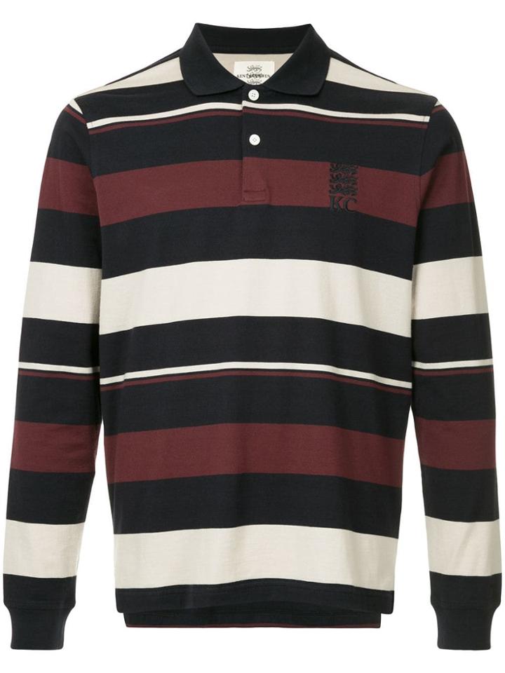 Kent & Curwen Striped Logo Polo Shirt - Multicolour