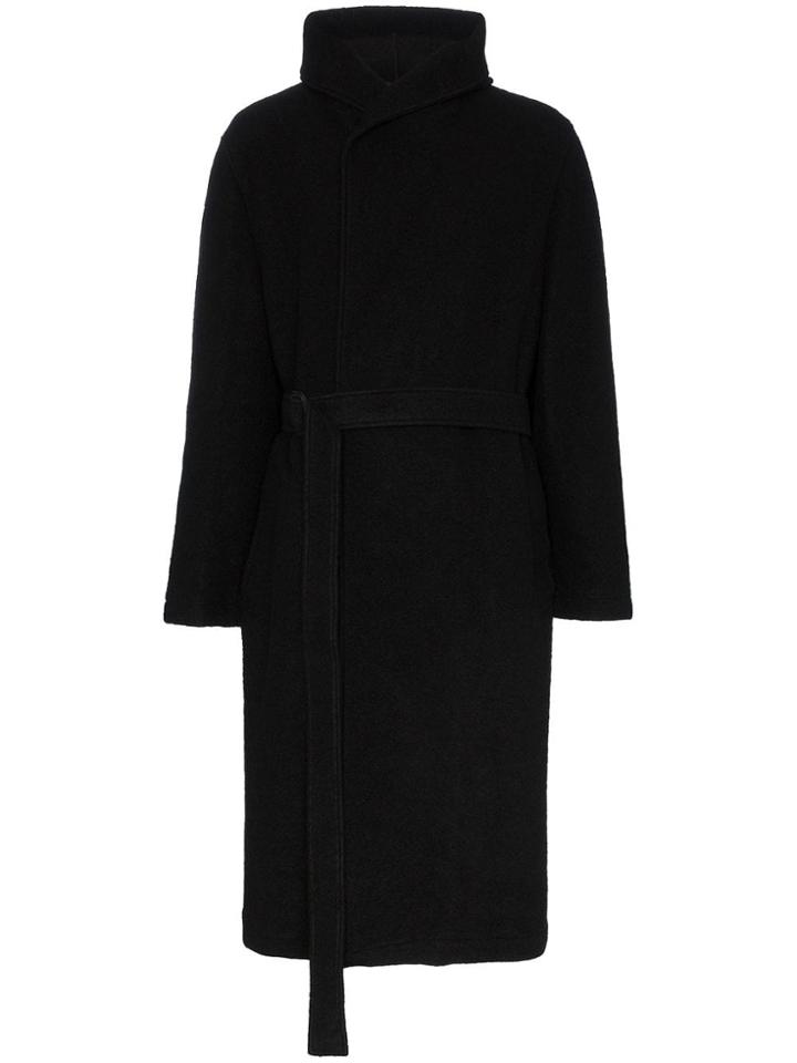 Yohji Yamamoto Yohji Long Hooded Ct Blk - Black