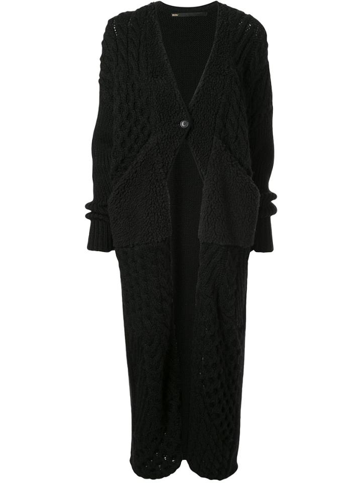 Muller Of Yoshiokubo Chunky Knitted Cardigan - Black
