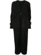 Muller Of Yoshiokubo Chunky Knitted Cardigan - Black
