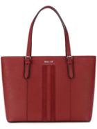 Bally - Logo Plaque Shopping Bag - Women - Leather - One Size, Red, Leather
