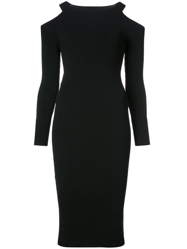 Vince Cut-out Shoulder Dress - Black