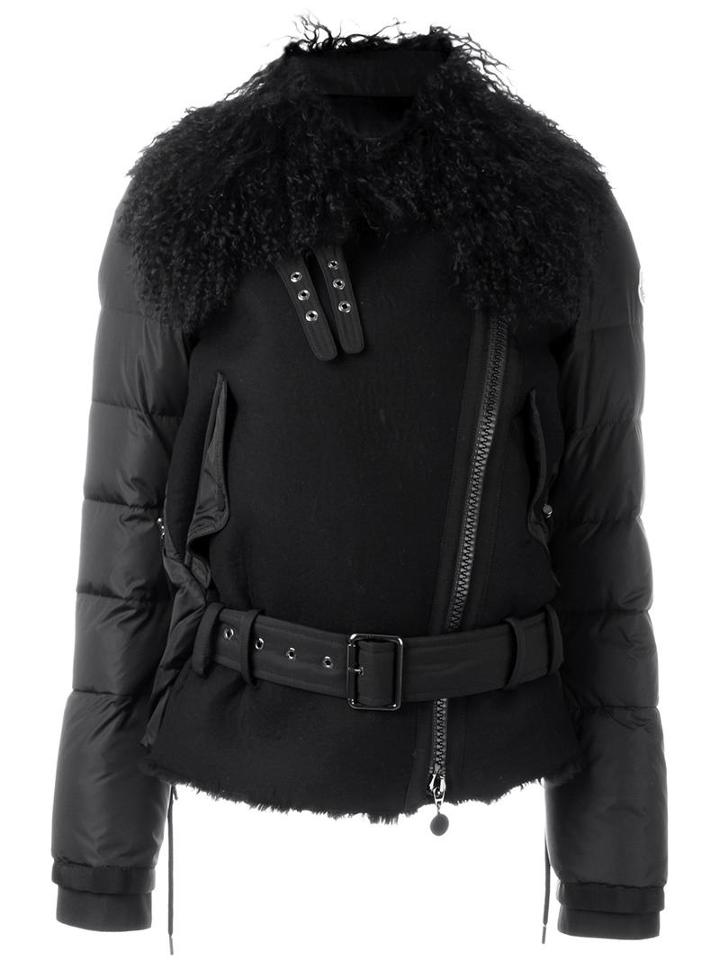 Moncler 'grace' Padded Jacket, Women's, Size: 0, Polyamide/virgin Wool/cashmere/lamb Fur