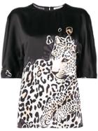 Krizia Printed Leopard Tee - Black