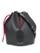 Alexander Mcqueen Chain Detail Bucket Bag - Black