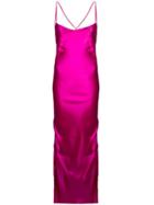 Galvan Gathered Evening Gown - Pink