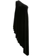 Norma Kamali One-shoulder Diagonal Tunic Dress - Black