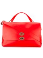 Zanellato - Large Flap Tote - Unisex - Leather - One Size, Red, Leather