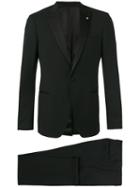 Lardini - Single Button Suit - Men - Silk/cotton/polyester/wool - 48, Black, Silk/cotton/polyester/wool