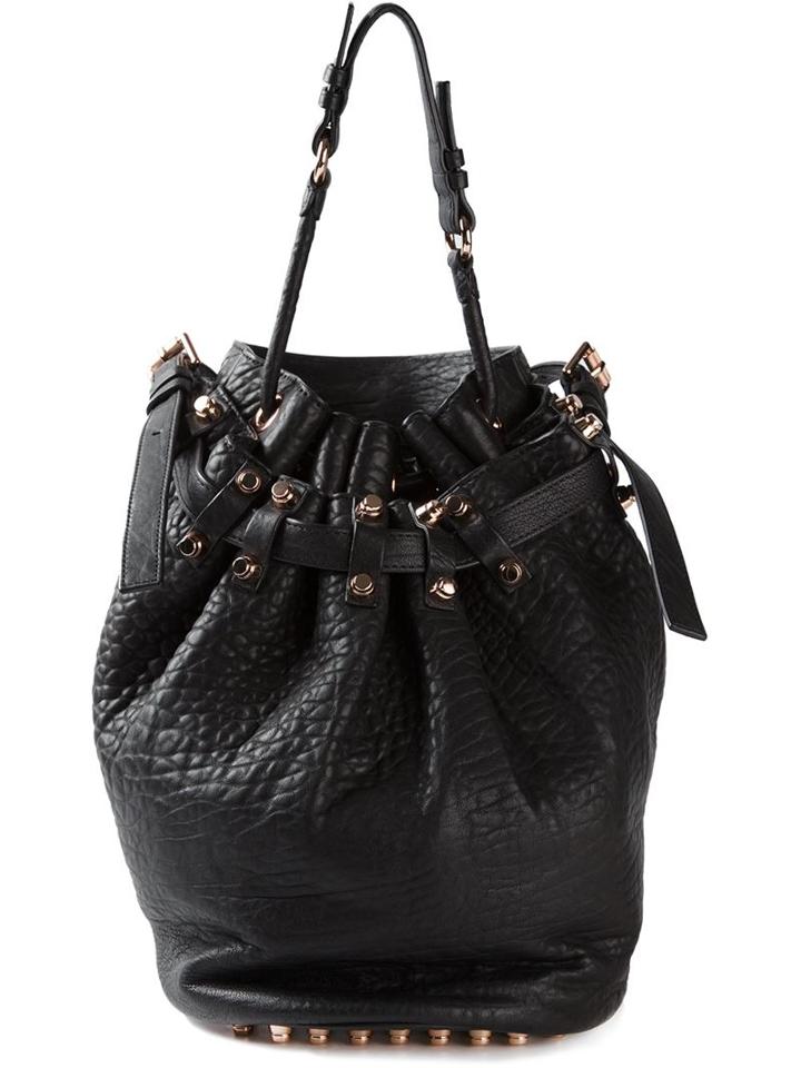 Alexander Wang Diego Bucket Bag, Women's, Black, Leather/cotton