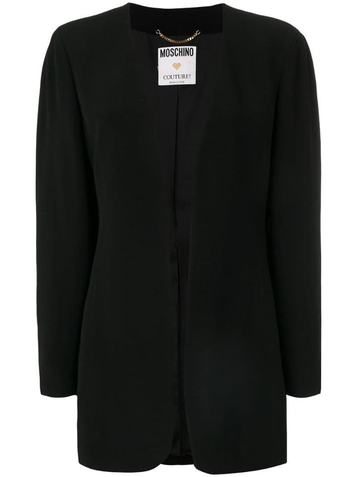 Moschino Pre-owned Fitted Jacket - Black