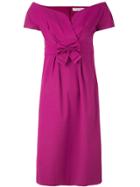 Christian Dior Vintage Bow Detail Short Dress - Pink