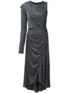 Christian Siriano Printed Single Sleeve Dress