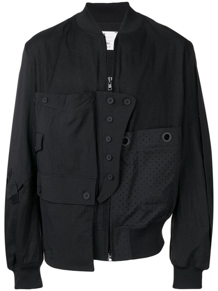 Y-3 Layered Panel Bomber Jacket - Black