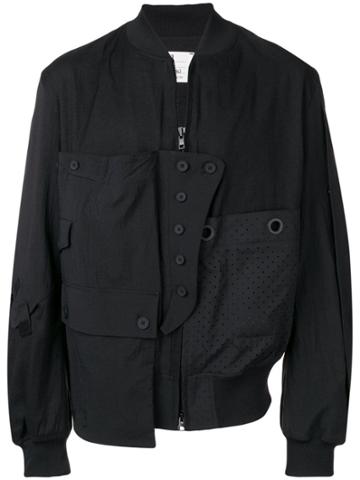 Y-3 Layered Panel Bomber Jacket - Black