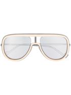 Fendi Eyewear Futuristic Sunglasses - White