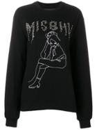 Misbhv Logo Studded Sweatshirt - Black