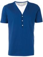 Paolo Pecora - Serafino T-shirt - Men - Cotton - Xs, Blue, Cotton