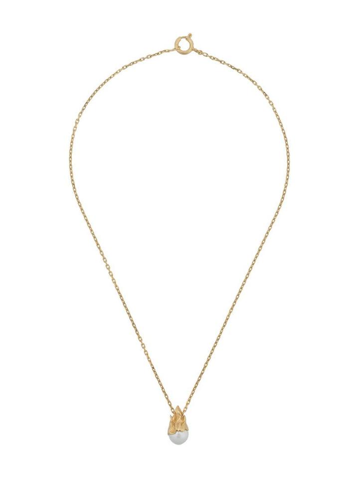 Alan Crocetti Heat Pearl Necklace - Gold