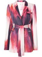 Aje Waves Belted Blazer - Purple