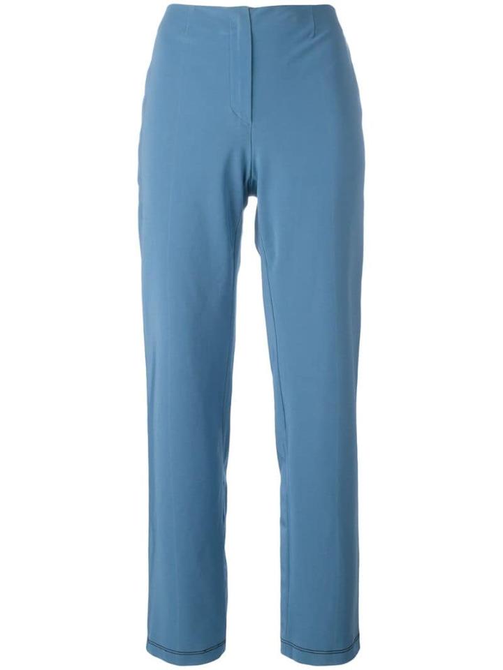 Prada Pre-owned Cropped Trousers - Blue