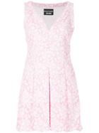 Boutique Moschino Embroidered Floral Dress - Pink & Purple