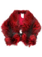 Alberta Ferretti Large Collar Scarf - Red
