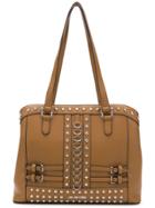 Love Moschino Studded Tote - Brown