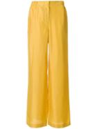 Alberta Ferretti High-waist Flared Trousers - Yellow