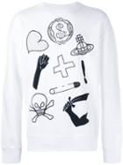Vivienne Westwood Anglomania - Printed Sweatshirt - Men - Cotton - L, White, Cotton