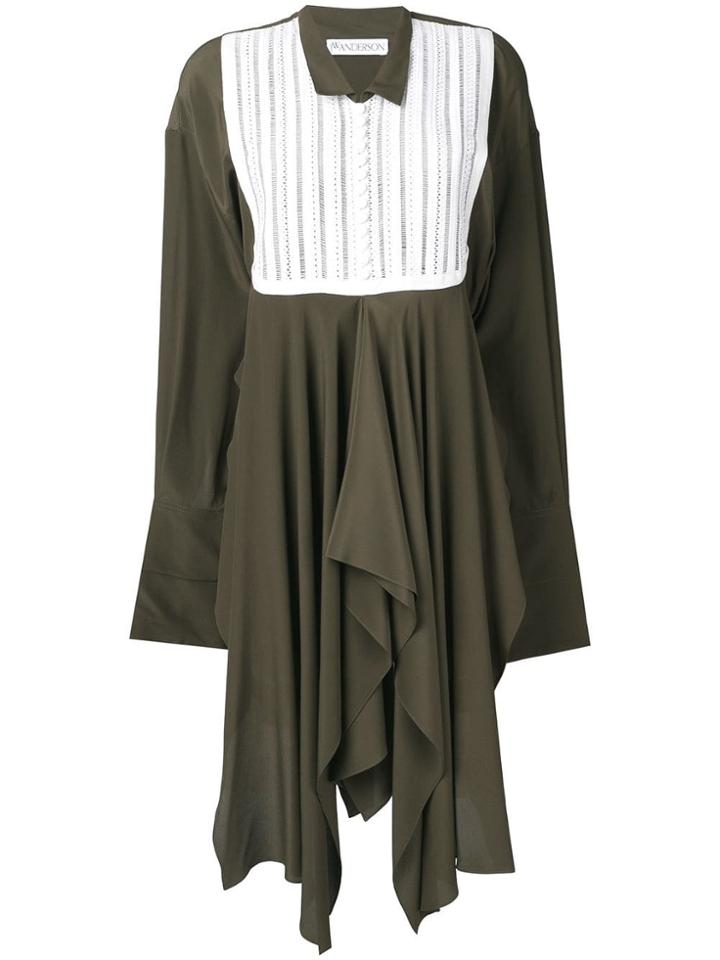 Jw Anderson Oversized Handkerchief Shirt - Green