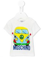 Moschino Kids Van Print T-shirt, Infant Boy's, Size: 9 Mth, White