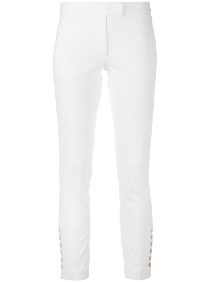 Joseph - Skinny Trousers - Women - Cotton/polyester/spandex/elastane/viscose - 44, White, Cotton/polyester/spandex/elastane/viscose