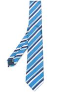 Lanvin Striped Tie - Blue