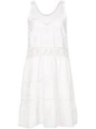 Sea Broderie Anglaise Dress, Women's, Size: 6, White, Tencel/cotton