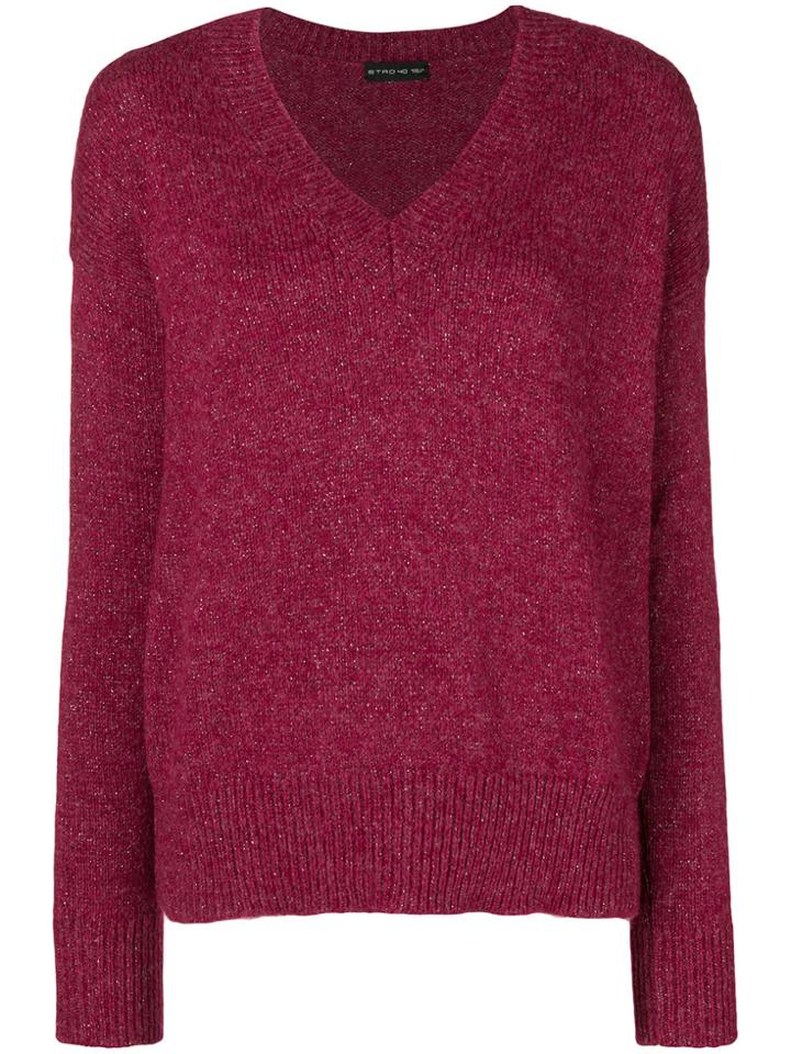 Etro Loose Fitted Jumper - Red