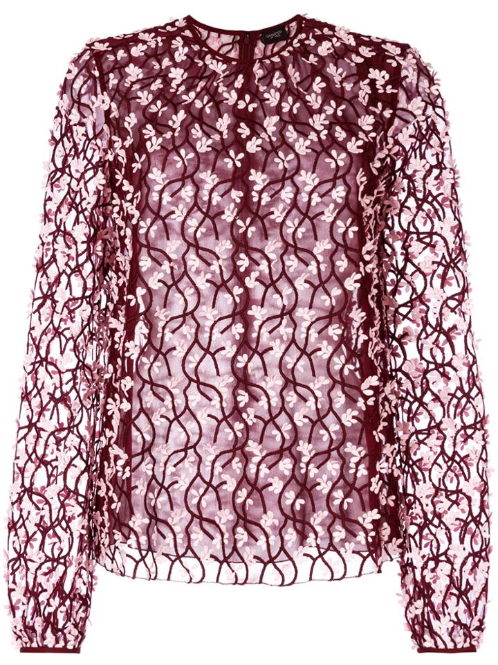 Giambattista Valli Embroidered Flower Shirt