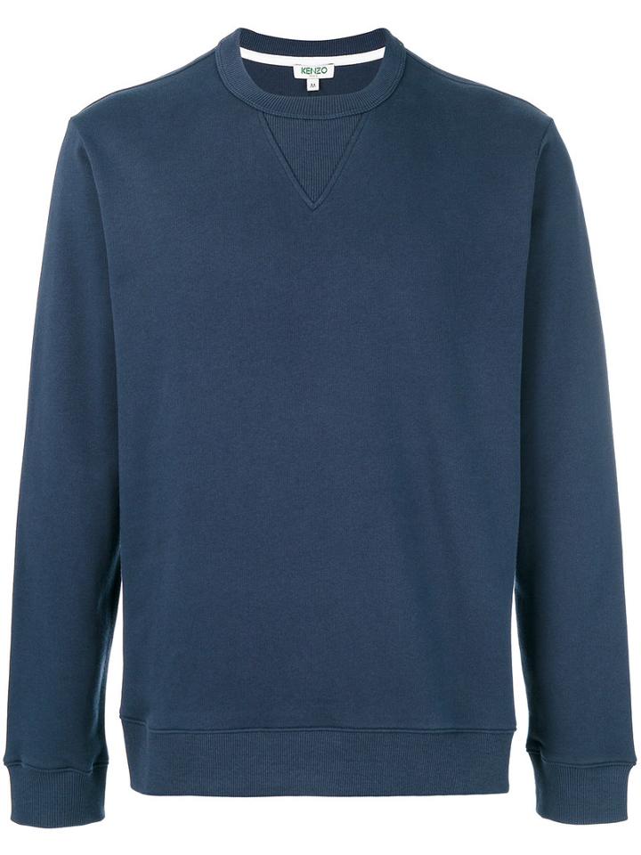 Kenzo - Logo Print Sweatshirt - Men - Cotton - L, Blue, Cotton