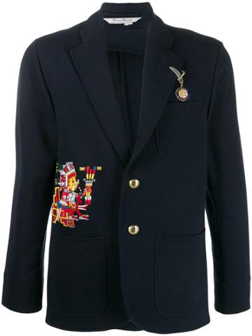 Rowing Blazers Aztec Cotton Jersey Blazer - Blue