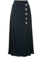 Christopher Esber Side Buttons A-line Skirt - Blue