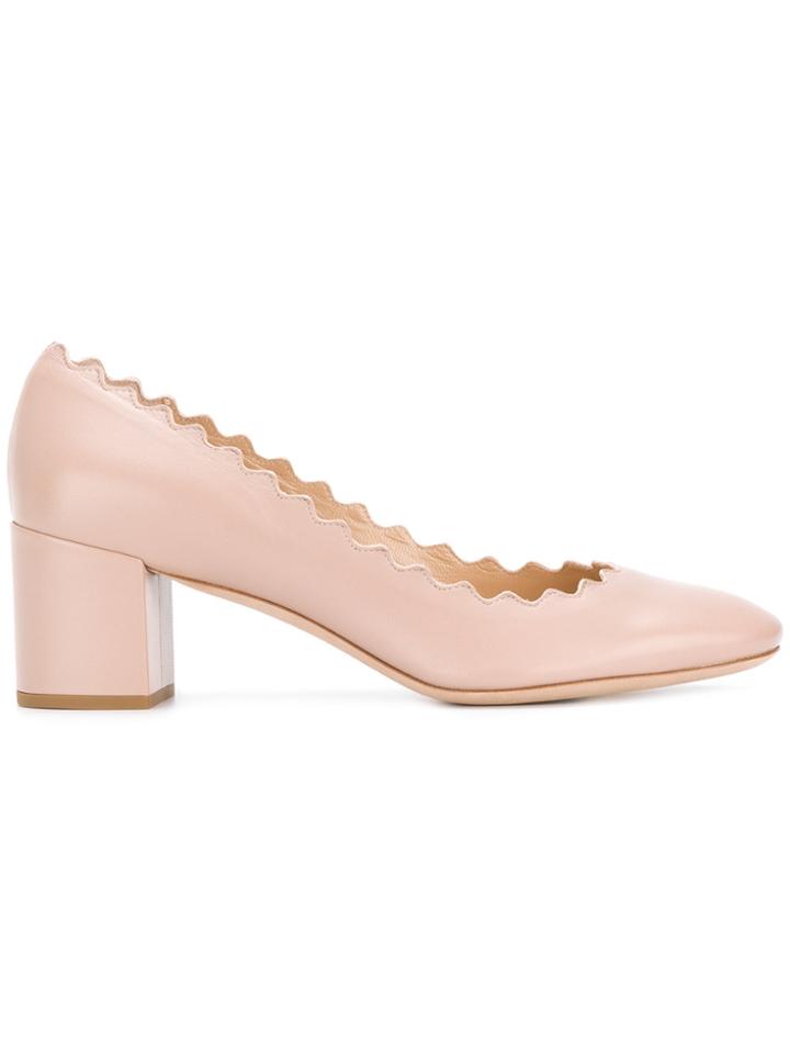 Chloé Lauren Mid-heel Pumps - Nude & Neutrals
