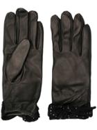 Twin-set Twin-set Oa8t5c 006 Black Leather/fur/exotic Skins->leather