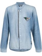 Prps Flap Pocket Detail Denim Shirt, Men's, Size: Xl, Blue, Cotton/linen/flax